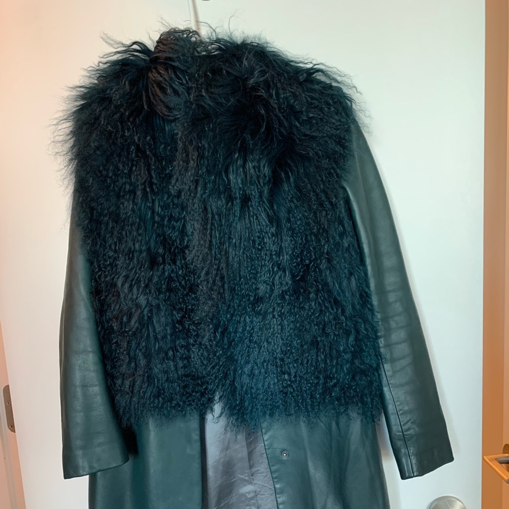 Dark green longchamp jacket